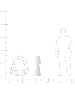 Lampa ogrodowa stojąca LED SABANAS Z pilotem Biały