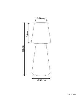 Lampa ogrodowa stojąca LED SABANAS Z pilotem Biały