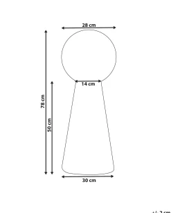 Lampa ogrodowa stojąca LED TORNE Biały