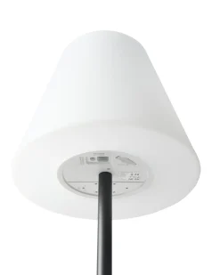 Lampa ogrodowa stojąca solarna LED FONESCA Z pilotem Biały