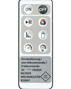 Lampa ogrodowa stojąca solarna LED FONESCA Z pilotem Biały