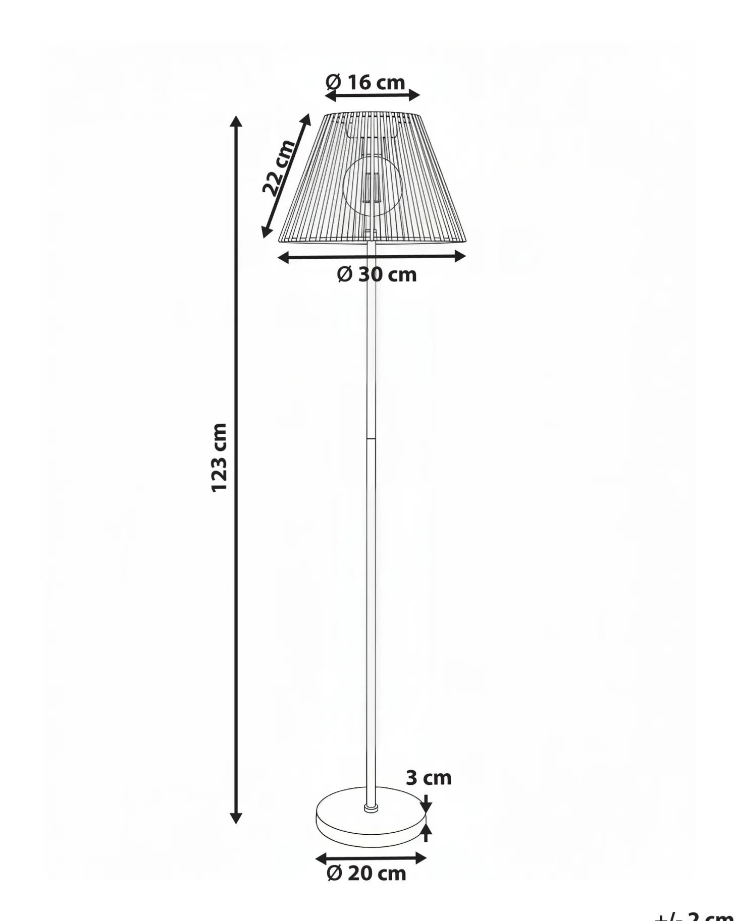 Lampa ogrodowa stojąca solarna LED LUETE Szary