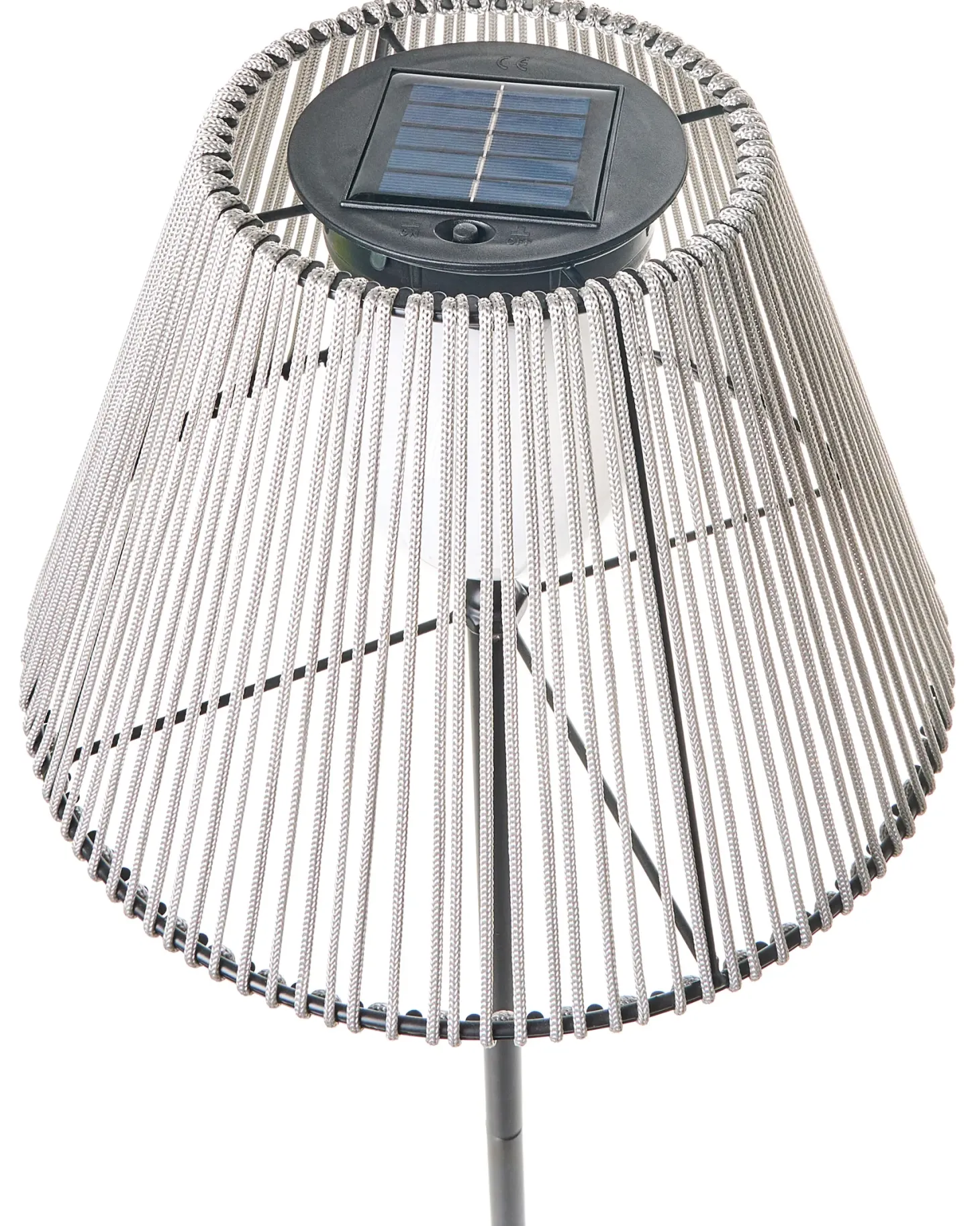 Lampa ogrodowa stojąca solarna LED LUETE Szary