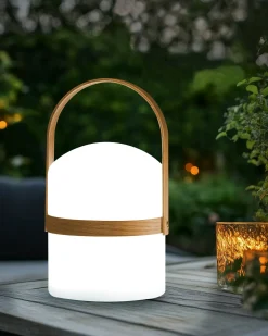 Lampa ogrodowa stołowa LED ESTERO Z pilotem Biały