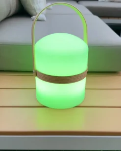 Lampa ogrodowa stołowa LED ESTERO Z pilotem Biały