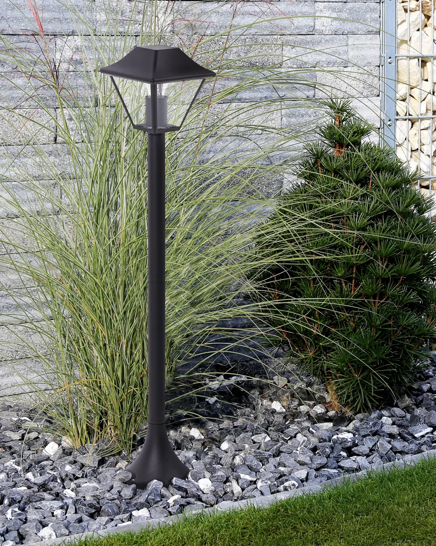 Lampa ogrodowa słupek GOSABA Czarny