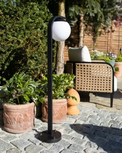 Lampa ogrodowa słupek KULSI Czarny