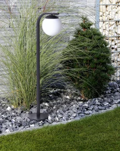 Lampa ogrodowa słupek KULSI Czarny
