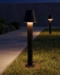 Lampa ogrodowa słupek LED HOLMES Czarny