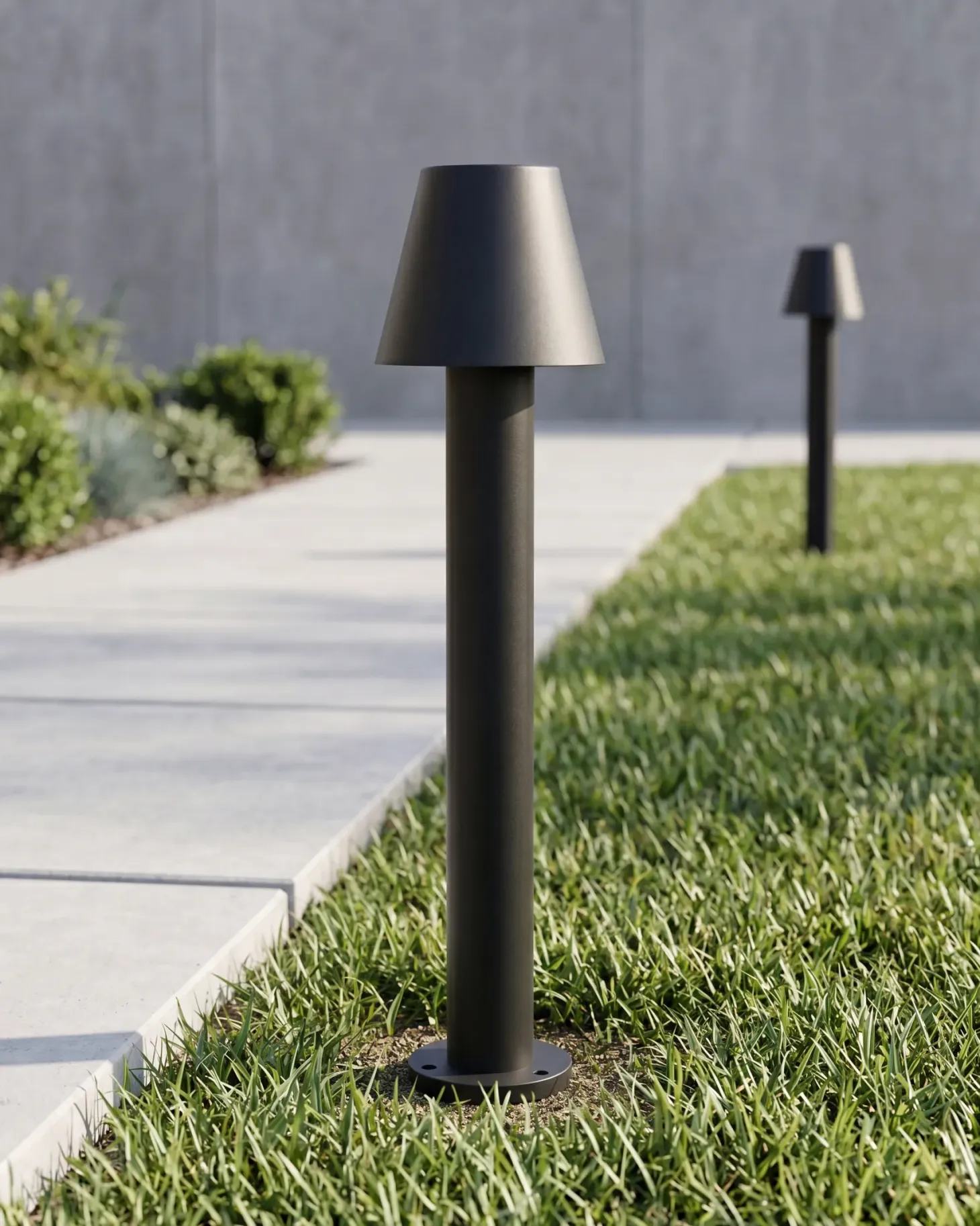 Lampa ogrodowa słupek LED HOLMES Czarny