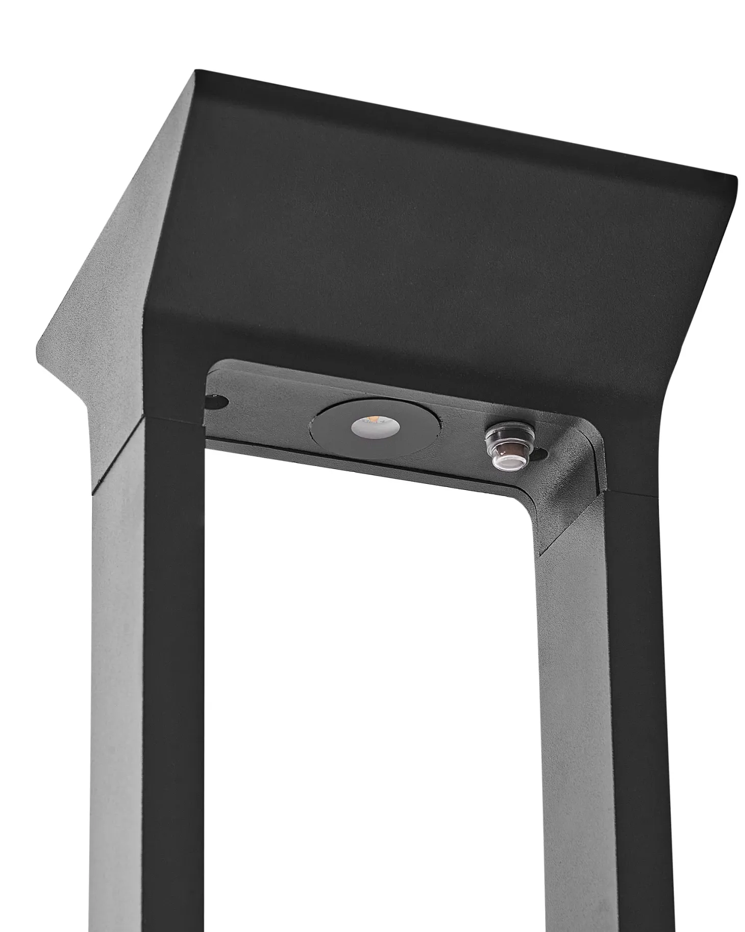 Lampa ogrodowa słupek solarna LED MALDEN Z czujnikiem ruchu Czarny