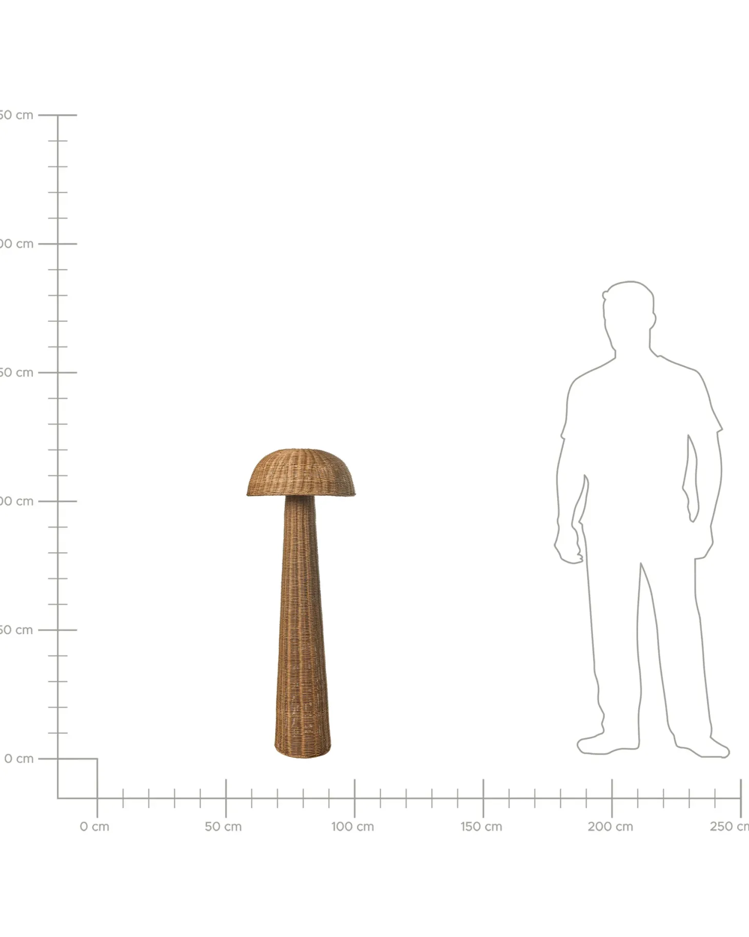 Lampa podłogowa ALERO Rattan Naturalny