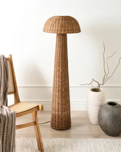 Lampa podłogowa ALERO Rattan Naturalny