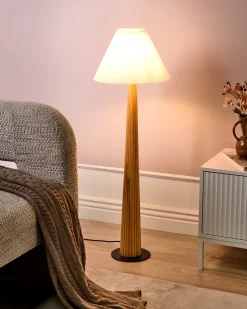 Lampa podłogowa ALIGIDE Drewno Naturalny