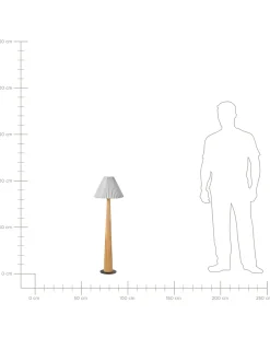 Lampa podłogowa ALIGIDE Drewno Naturalny