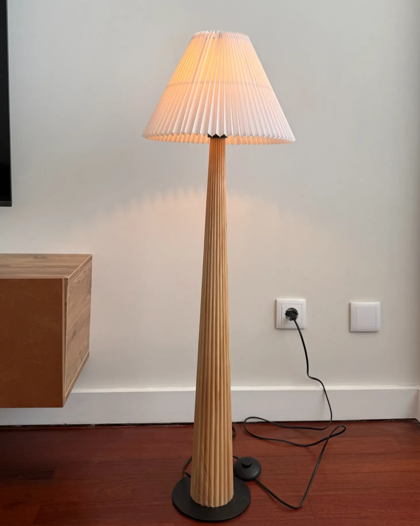 Lampa podłogowa ALIGIDE Drewno Naturalny