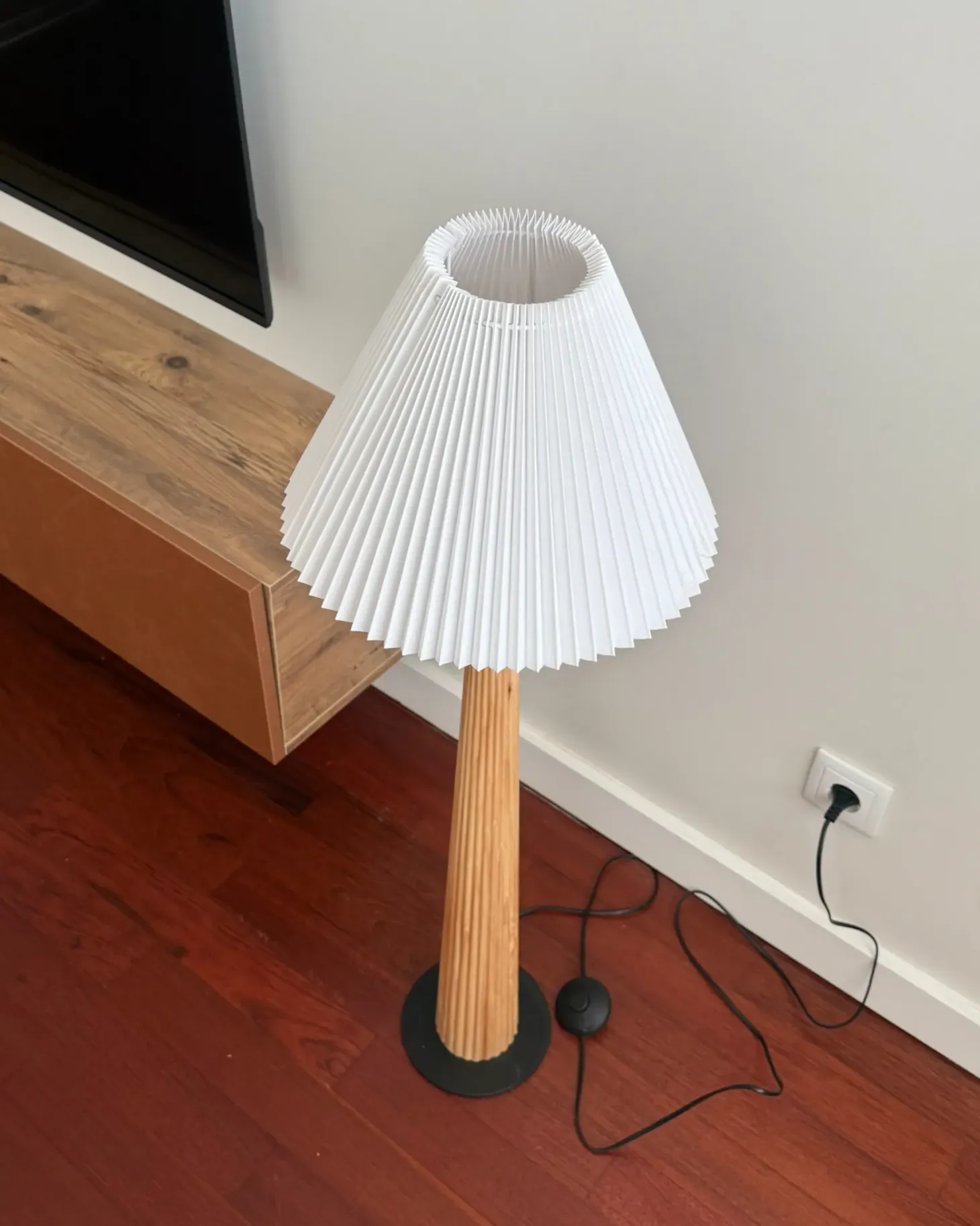 Lampa podłogowa ALIGIDE Drewno Naturalny