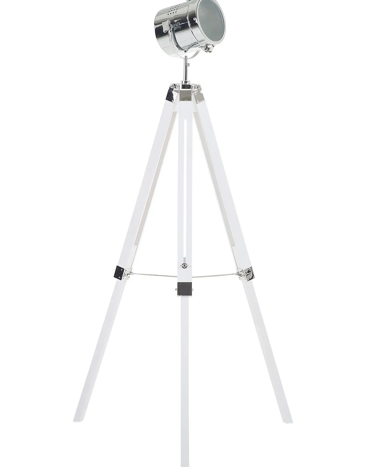 Lampa podłogowa ALZETTE Drewno sosnowe Biały
