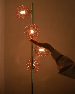 Lampa podłogowa ANADYR Szkło Różowy
