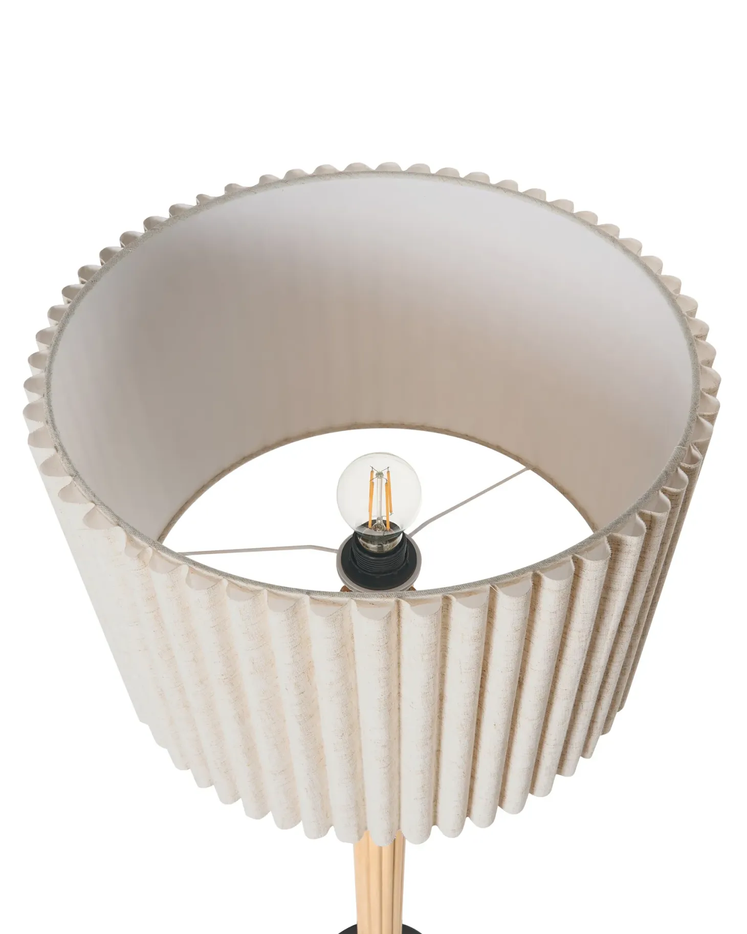 Lampa podłogowa BELESSA Len Jasnobeżowy
