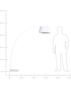 Lampa podłogowa BENUE Metal Biały