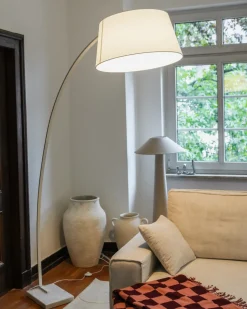 Lampa podłogowa BENUE Metal Biały