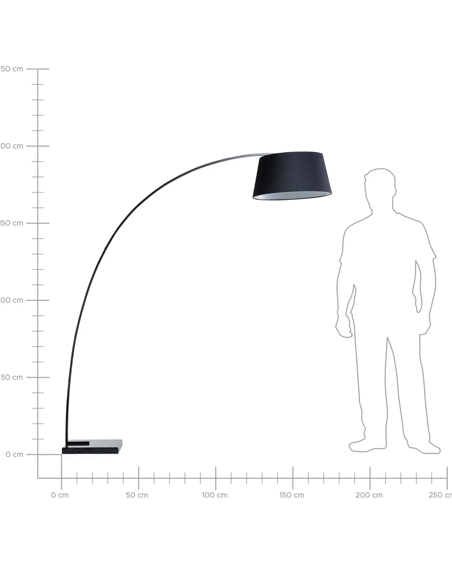 Lampa podłogowa BENUE Metal Czarny