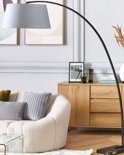 Lampa podłogowa BENUE Metal Szary