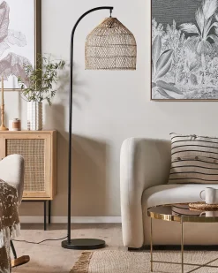 Lampa podłogowa BERNICA Rattan Naturalny