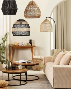 Lampa podłogowa BERNICA Rattan Naturalny