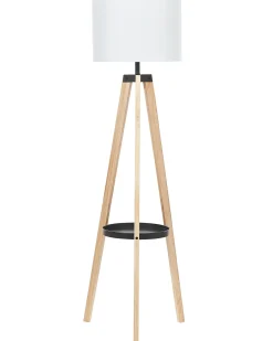 Lampa podłogowa BLUFF Drewno sosnowe Biały