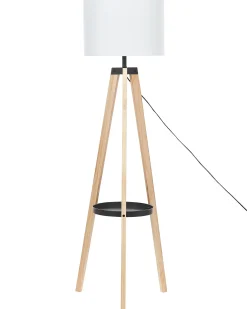 Lampa podłogowa BLUFF Drewno sosnowe Biały