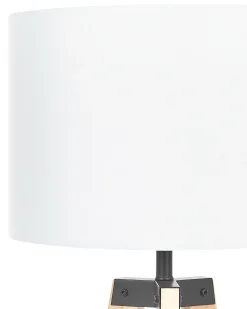 Lampa podłogowa BLUFF Drewno sosnowe Biały