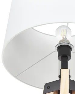 Lampa podłogowa BLUFF Drewno sosnowe Biały