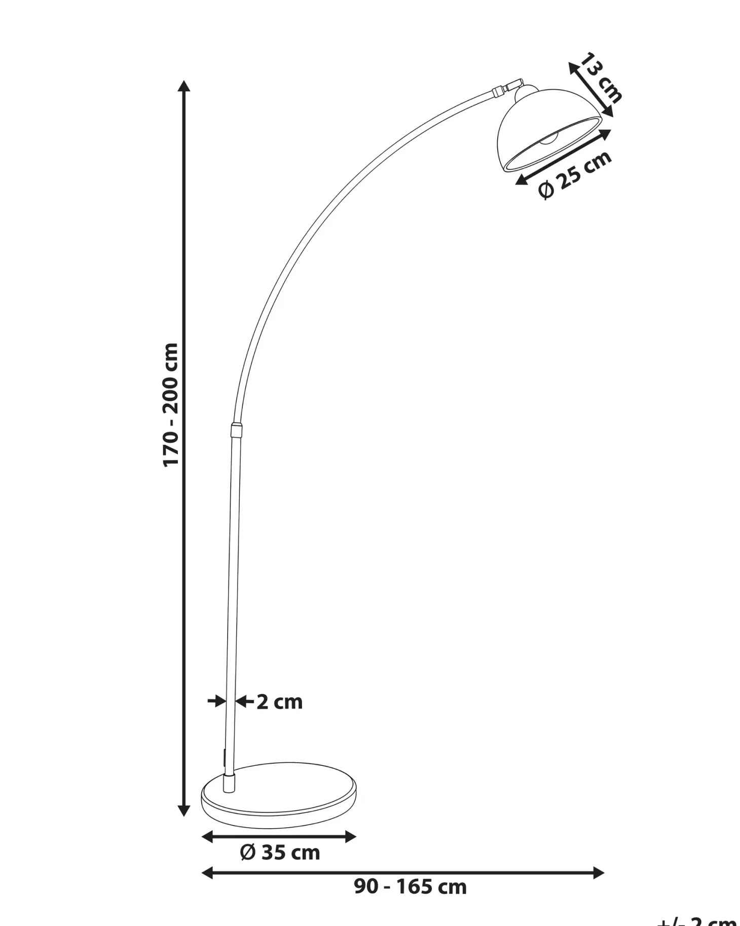 Lampa podłogowa CAGAYAN Metal Biały