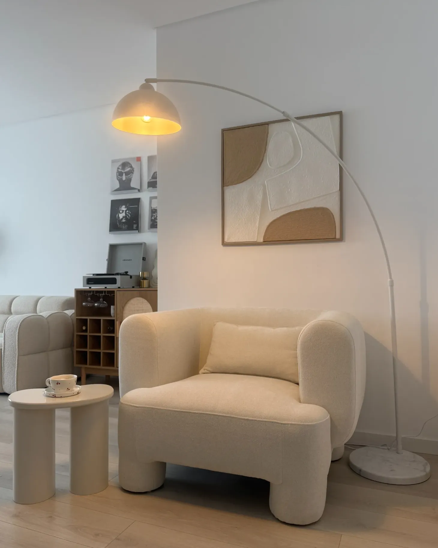 Lampa podłogowa CAGAYAN Metal Biały