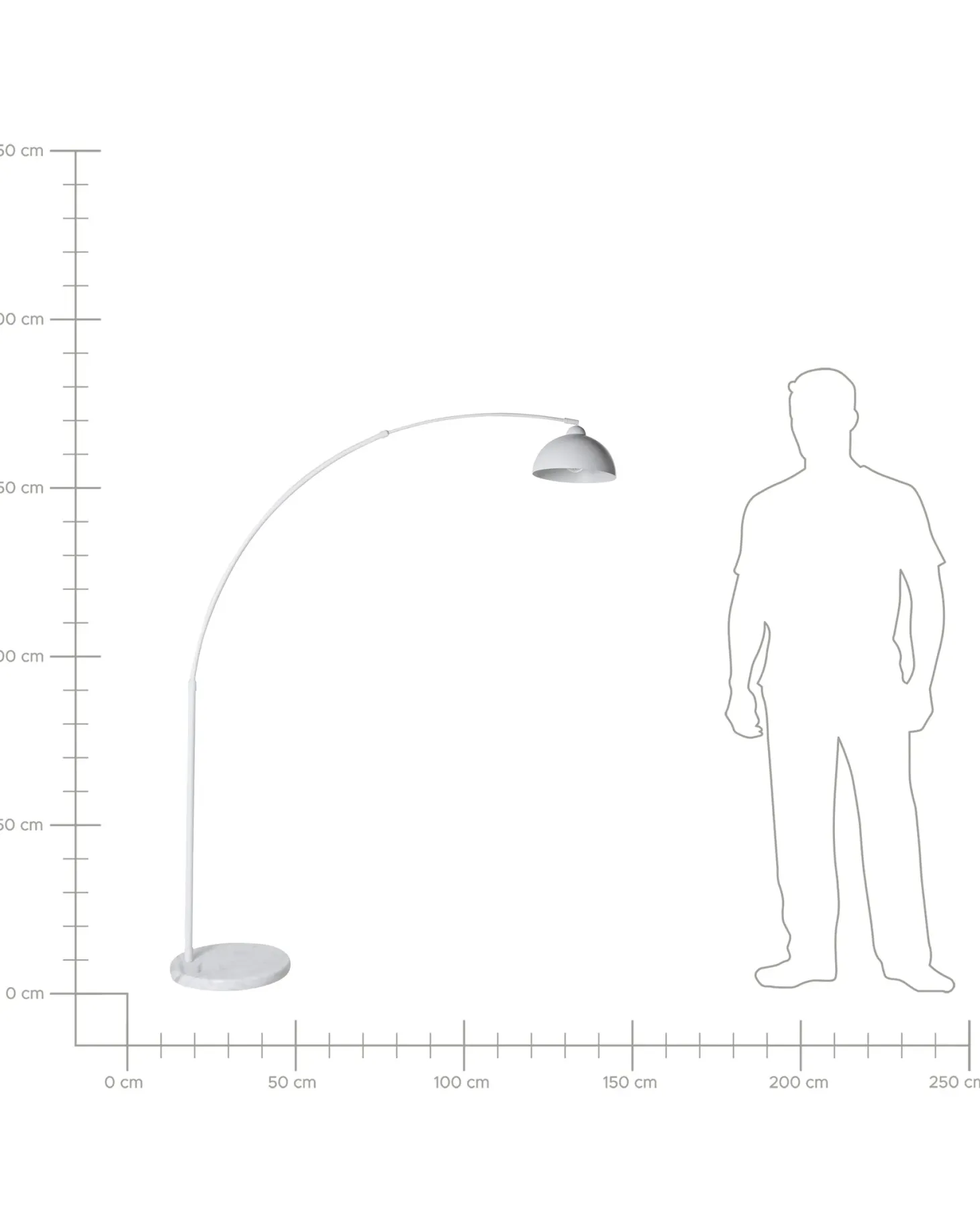 Lampa podłogowa CAGAYAN Metal Biały