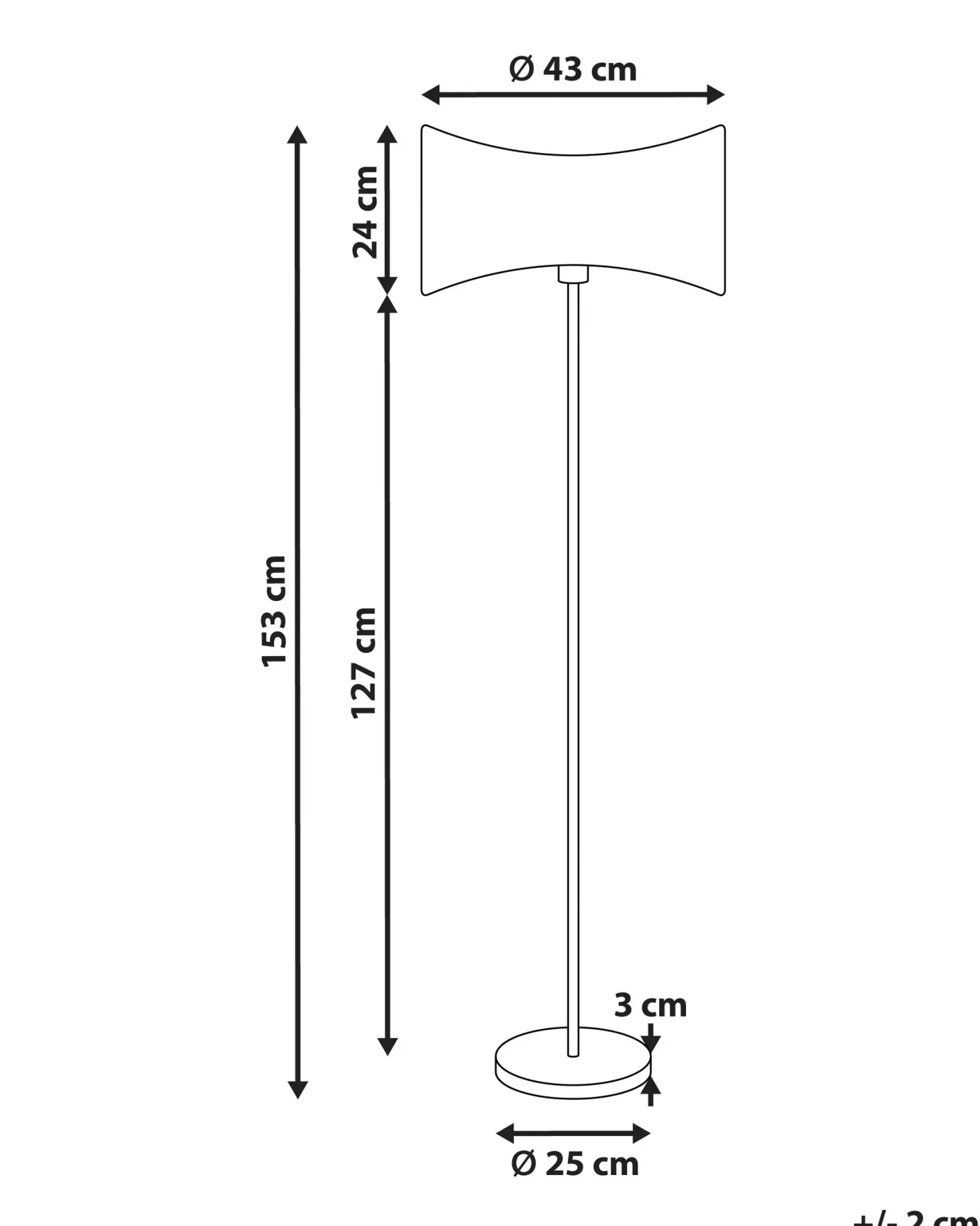 Lampa podłogowa CALVILLO Metal Srebrny