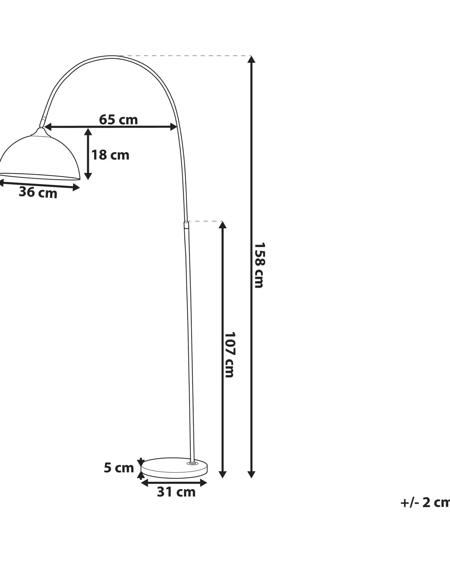 Lampa podłogowa CANDELLA Metal Miedziany