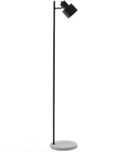 Lampa podłogowa CORBONES Regulowana Metal Czarny