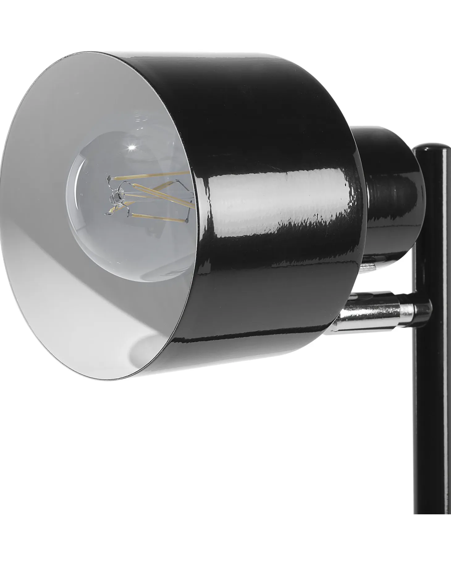 Lampa podłogowa CORBONES Regulowana Metal Czarny