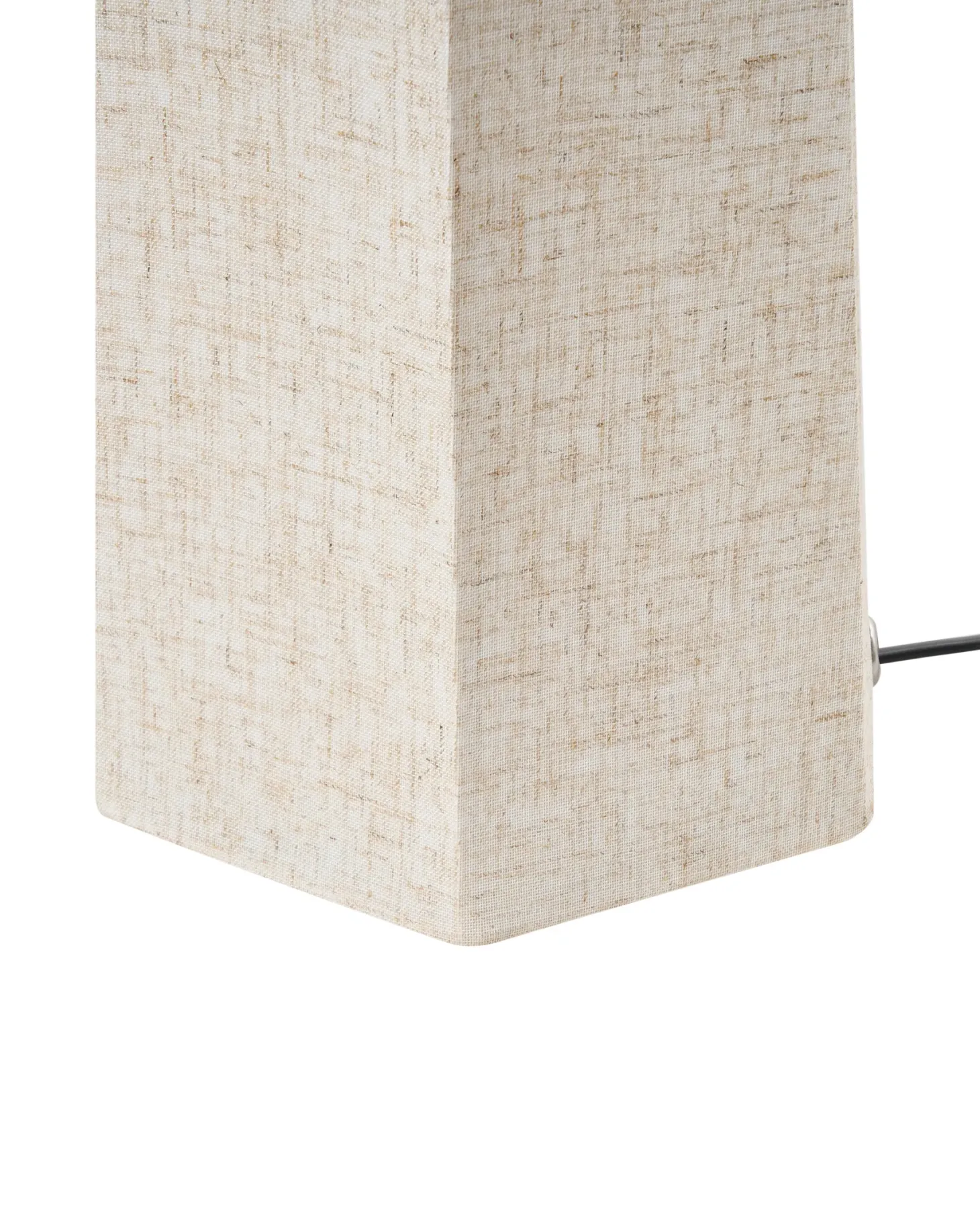 Lampa podłogowa DEMBI Len syntetyczny Jasnobeżowy