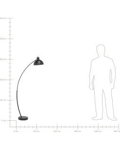 Lampa podłogowa DINTEL Metal Czarny
