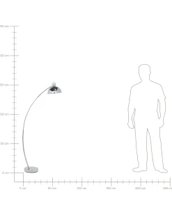 Lampa podłogowa DINTEL Metal Srebrny