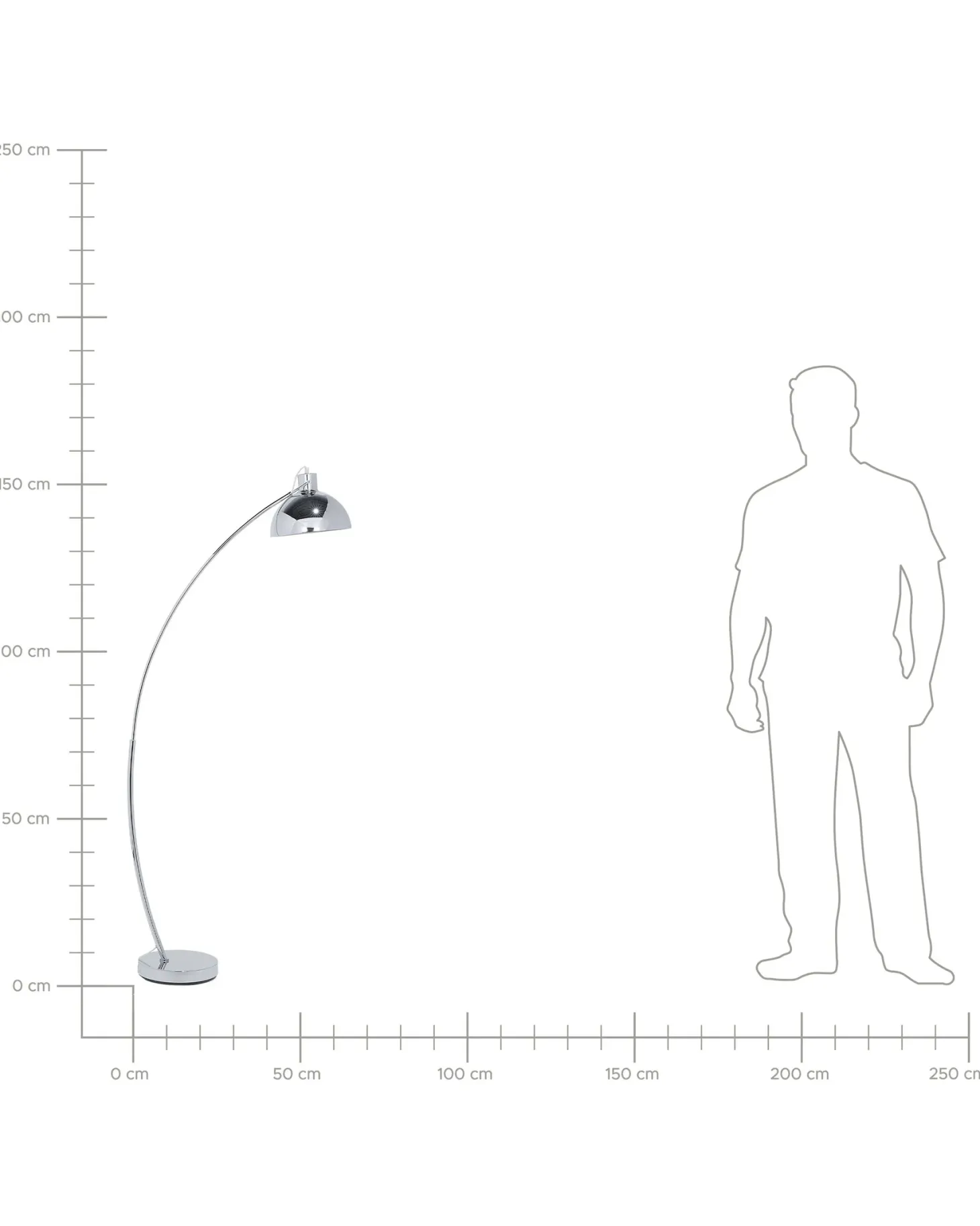 Lampa podłogowa DINTEL Metal Srebrny