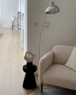 Lampa podłogowa DINTEL Metal Srebrny
