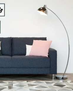 Lampa podłogowa DINTEL Metal Srebrny