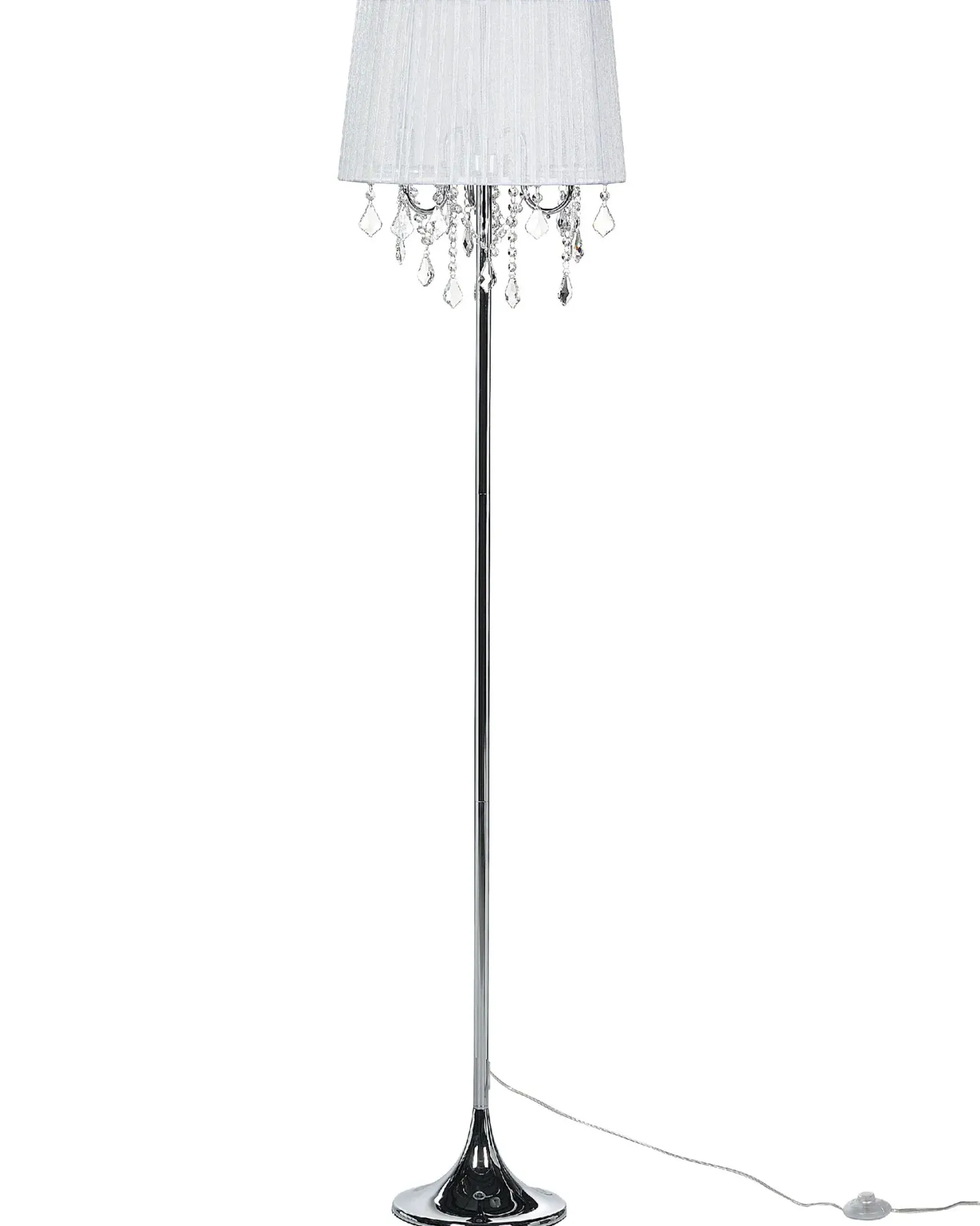 Lampa podłogowa EVANS Metal Biały