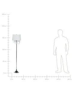 Lampa podłogowa EVANS Metal Biały
