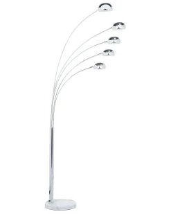 Lampa podłogowa FLINDERS Regulowana Metal Srebrny